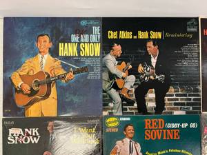 Group Of Vintage  LP Albums Including Hank Snow And More