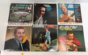 Group Of Vintage  LP Albums Including  Cal Smith And More And More