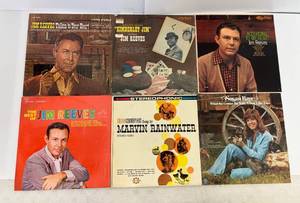 Group Of Vintage  LP Albums Including Jim Reeves And More