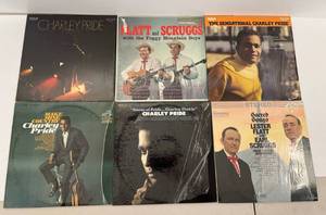Group Of Vintage  LP Albums Including Charlie Pride And More