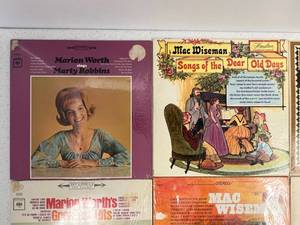 Group Of Vintage  LP Albums Including Tex Williams And More