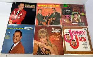 Group Of Vintage  LP Albums Including  Johnny Wright And More