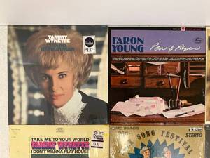 Group Of Vintage  LP Albums Including Tammy Wynette And More