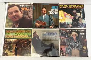 Group Of Vintage  LP Albums Including  Hank Thompson And More