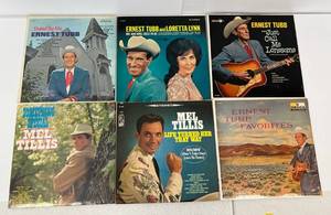 Group Of Vintage  LP Albums Including  Mel Tilis And More