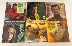 Group Of Vintage  LP Albums Including Conway Twitty
