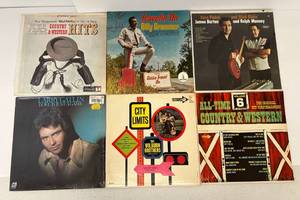 Group Of Vintage  LP Albums Including Larry Catlin And More