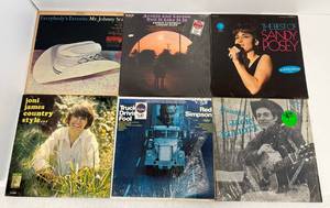 Group Of Vintage  LP Albums Including Sandy Posey And More