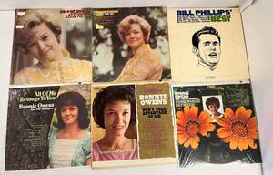 Group Of Vintage  LP Albums Including  Bonnie Owens And More