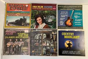Group Of Vintage  LP Albums Including  Glaser Brothers And More