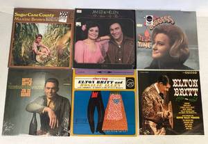 Group Of Vintage  LP Albums Including Elton Britt  And More