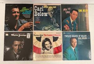 Group Of Vintage  LP Albums Including Waylon Jennings And More