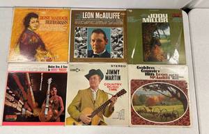 Group Of Vintage  LP Albums Including Jimmy Martin And More