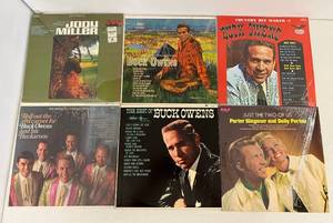 Group Of Vintage  LP Albums Including Buck Owens And More