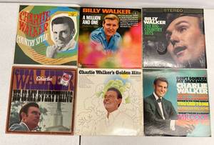 Group Of Vintage  LP Albums Including Charlie Walker And More