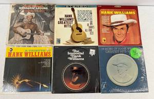 Group Of Vintage  LP Albums Including Hank Williams And More