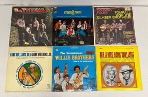 Group Of Vintage  LP Albums Including Hank Williams And More