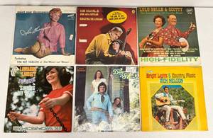 Group Of Vintage  LP Albums Including Hank Williams Jr. And More