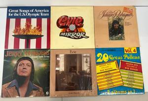 Group Of Vintage  LP Albums Including  Jerry Wallace And More