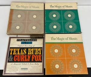 Group Of Vintage  LP Albums Including The Magic Of Music Sets And More