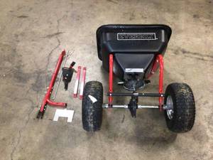 Everbilt CommericalTow Behind Spreader Customer Returns See Pictures