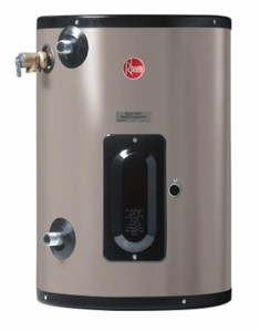 lot 319 image: Rheem 20 gal. 277-Volt 3kw 1 Phase Commercial Point of Use Electric Tank Water Heater - Like New in Box.
