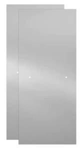 lot 241 image: Delta 29-132 in. x 67-34 in. x 38 in. (10 mm) Frameless Sliding Shower Door Glass Panels in Clear (For 50-60 in. Doors)