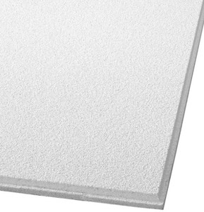 lot 337 image: Pallet of Armstrong Dune 2 ft. x 2 ft. Tegular Ceiling Panel Ceiling Tile (64 sq. ft.case) - Approximately 4 cases, some corneredge damage on some tiles.