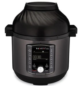 lot 346 image: Instapot 8 qt. Black Pro Crisp Air Fryer, 113-0043-01.
