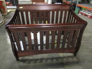 lot 331 image: Delta Children Bentley S Series 4-in-1 Convertible Baby Crib, Black Cherry Espresso, 7446-607.