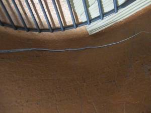 lot 349 image: Hampton Bay 34 in. Cauldron Cast Iron Fire Pit, FT-116 - Crack in Bowl.
