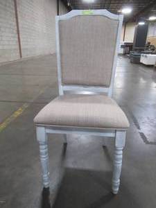 lot 374 image: Roundhill Iris Turned Leg Wood Dining Chair, C404.