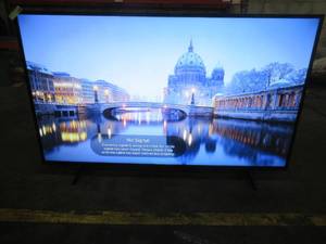 lot 381 image: LG 65 Class 4K (2160P) Smart LED TV (65UJ6200) With Remote - Some Spots - Can barely see.