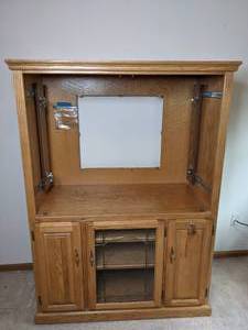 lot 62 image: Entertainment Center with Storage Beneath