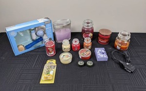 lot 45 image: Spa Therapy Kit, Tis The Season Candles and Yankee Candles