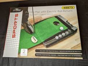 lot 245 image: Crane Sports Putting Mat with Electric Ball Return