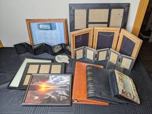 lot 227 image: (13) Photo Albums and Picture Frames in Assorted Sizes and Styles
