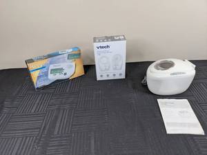lot 135 image: New Reecom Weather Alert Radio - Ultra Sonic Cleaner - Vtech Digital Audio Monitor