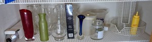 lot 182 image: Gorgeous Assorted Glass Vases and Jugs