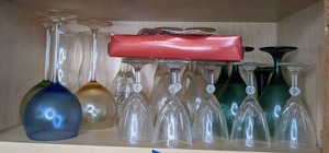 lot 186 image: Wine Glasses, Stemware Charms, and a Bottle Stopper
