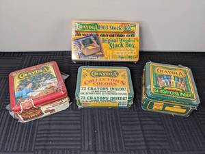 lot 294 image: An Assortment of Crayola Unopened Tins
