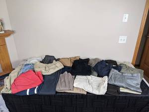lot 260 image: Assortment of Mens Shorts and Pants Khaki, Jeans and More