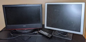 lot 345 image: Westinghouse LCM-20V5 20.1-inch LCD Monitor and Viore 22 1080p LCD TV with Remote