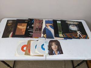 lot 71 image: Collection of Records Earth Wind & Fire, Saturday Night Fever, Olivia Newton John, The Captain & Tennille, Lets Disco, Jim Weatherly and More