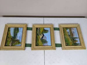 lot 69 image: Beautiful Three Piece Wall Hanging Framed Art