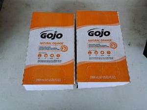 Lot of (2) GoJo Natural Orange Pumice Hand Cleaner 67-oz