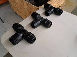 Lot of (3) Transair DN50 2 T Fitting