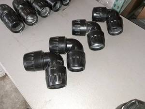 Lot of (4) Transair DN63 90-Degree Elbows