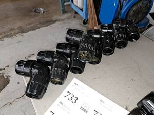 Lot of (8) Transair DN50 2 90-Degree Elbows