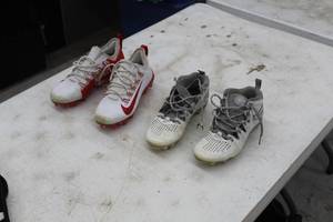 Lot of (2 Pair) Nike, Hurachi Size 7 Baseball Cleats